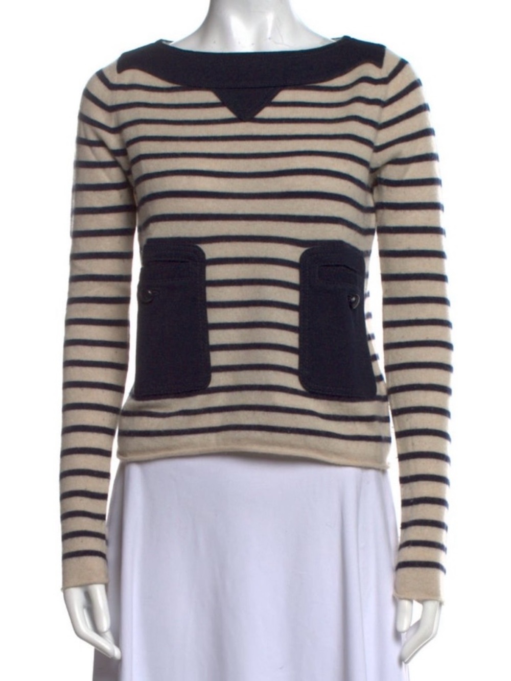 Tory Burch Cashmere Striped Sweater Size: XXS -